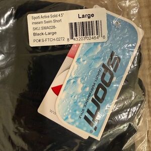 Sporti Active Solid 4.5" inseam Swim Short